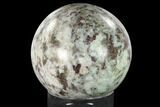 Polished Rubellite (Tourmaline) & Quartz Sphere - Madagascar #159668-1